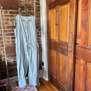 Light Blue Sleeveless Jumpsuit NWT